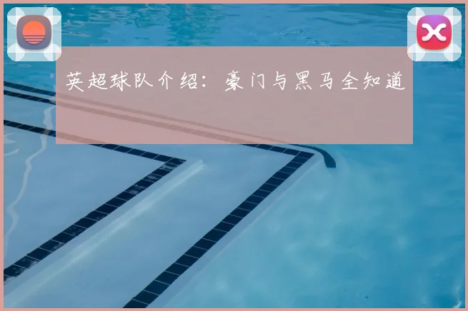 英超球队介绍：豪门与黑马全知道